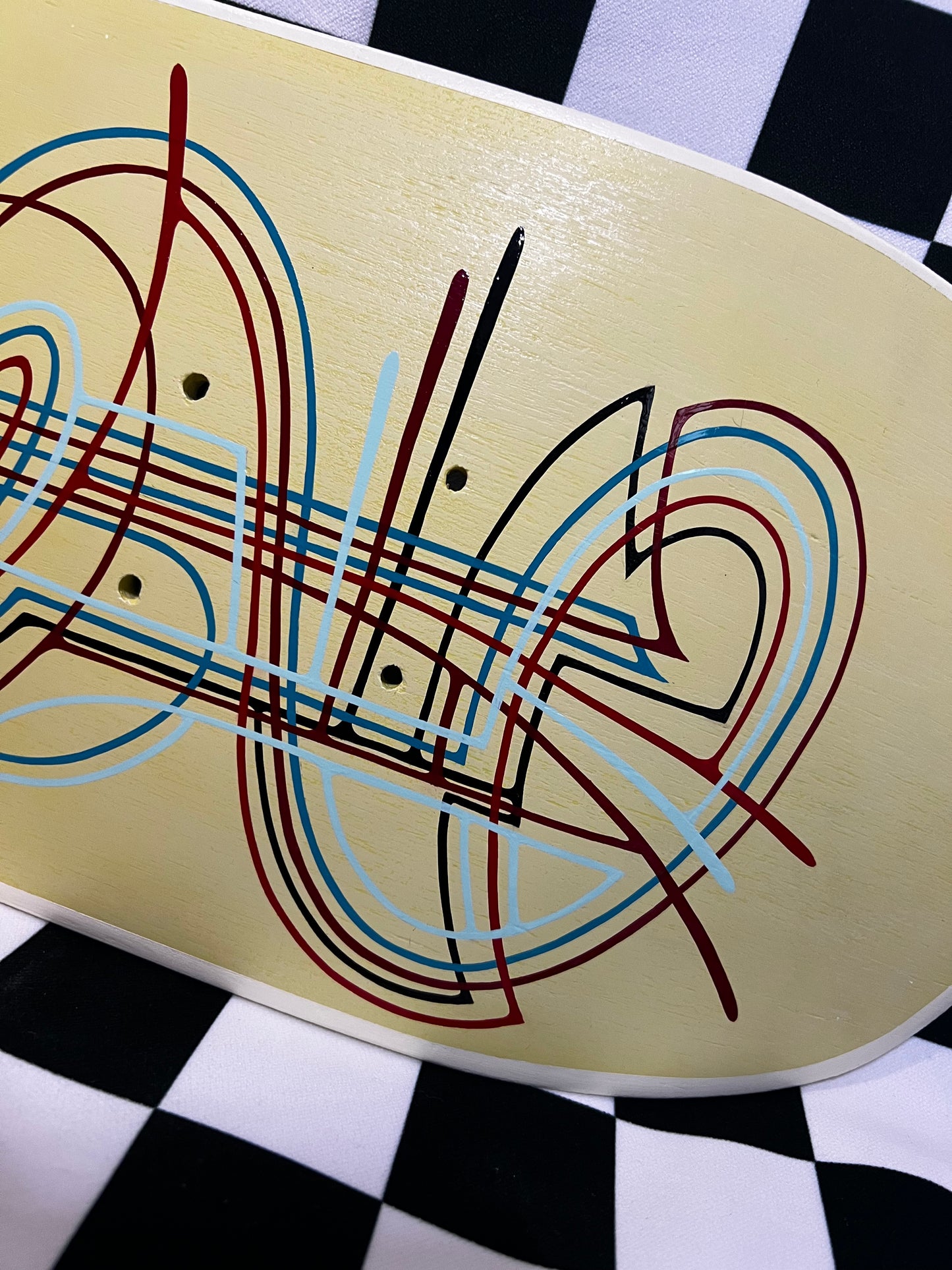 Striping On Skateboard - Desk/Wall Art