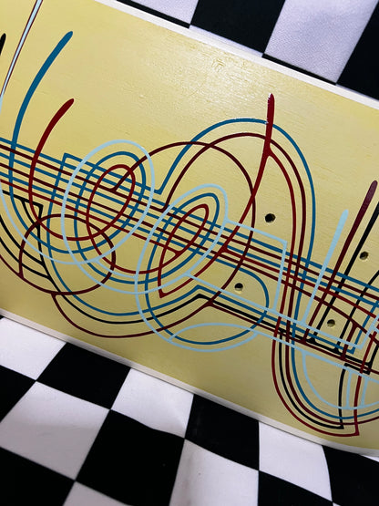 Striping On Skateboard - Desk/Wall Art