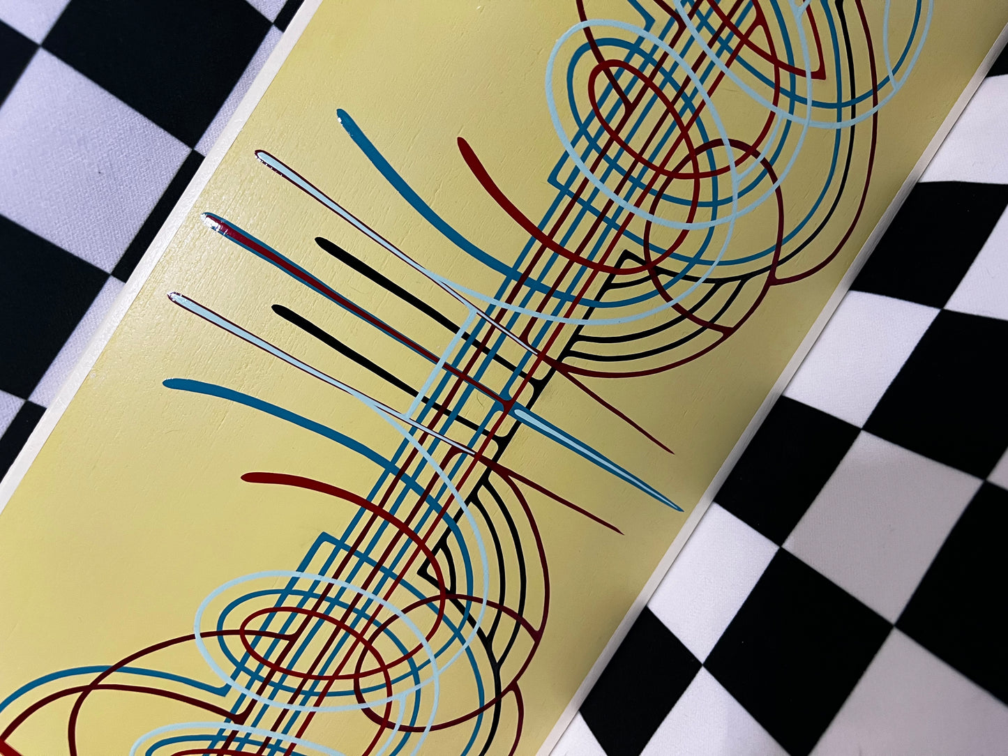 Striping On Skateboard - Desk/Wall Art