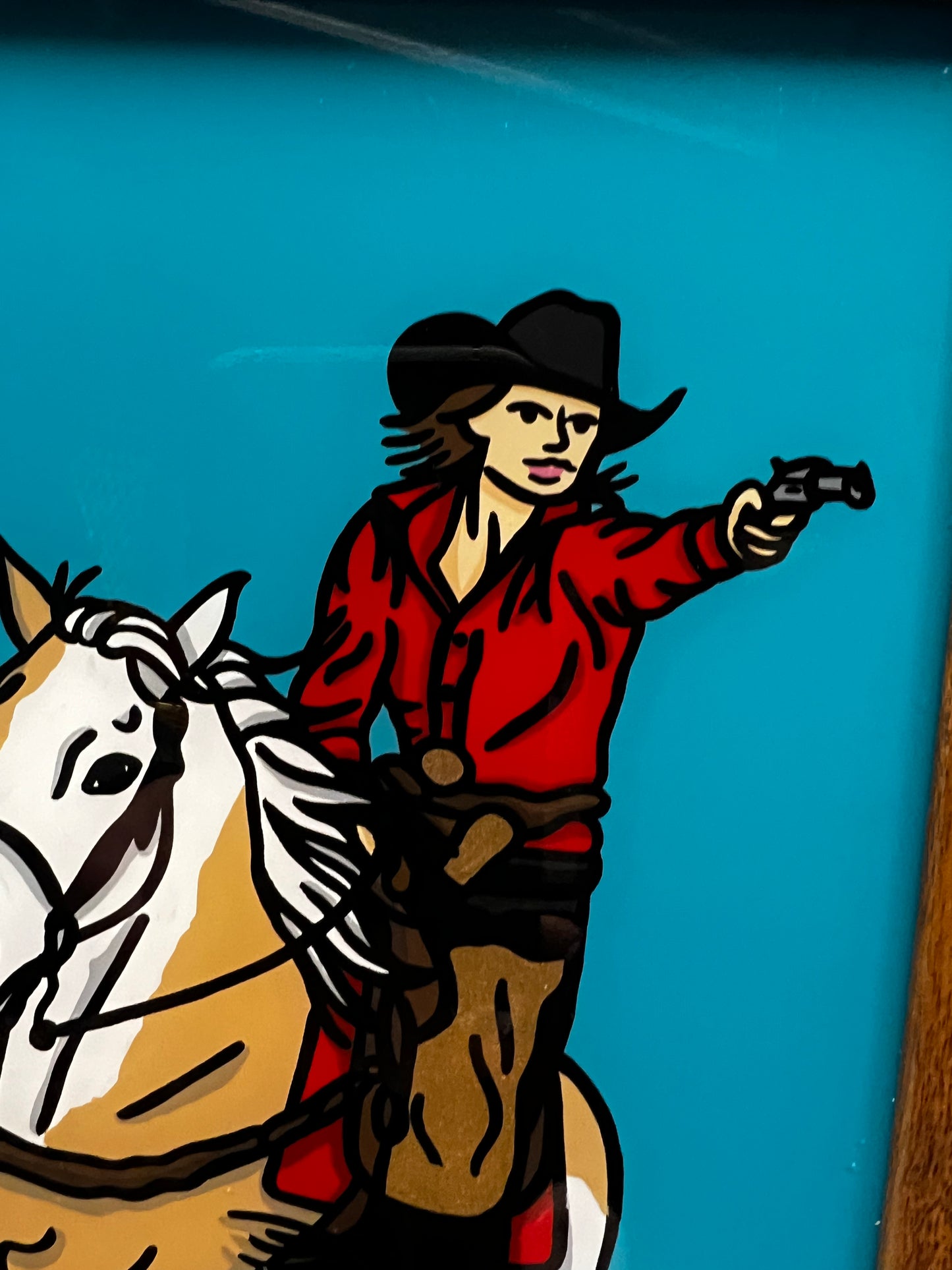 Saddle Up - 7.5x9.1 - Enamel On Glass